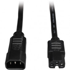 Tripp Lite 6ft Computer Power Cord Cable C14 to C15 Heavy Duty 16A 14AWG 6&#39;&#39; - 15A, 14AWG (IEC-320-C14 to IEC-320-C15) 6-ft." - RoHS, TAA Compliance P018-006