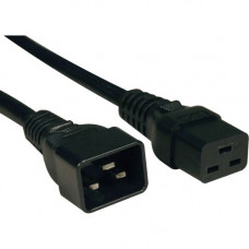 Tripp Lite 6ft Power Cord Extension Cable C19 to C20 Heavy Duty 20A 12AWG 6&#39;&#39; - 20A, 12AWG (IEC-320-C19 to IEC-320-C20) 6-ft." - RoHS, TAA Compliance P036-006
