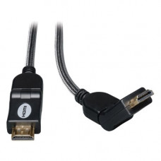 Tripp Lite 3ft High Speed HDMI Cable Digital Video with Audio Swivel Connectors 4K x 2K M/M 3&#39;&#39; - HDMI - 3 ft - 1 x HDMI Male - 1 x HDMI Male - Shielding - RoHS Compliance P568-003-SW