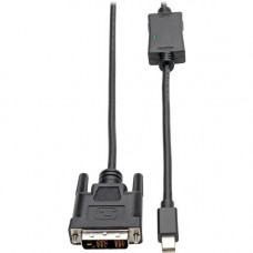 Tripp Lite Mini DisplayPort to DVI Adapter Cable (M/M), 1080p, 3 ft. - 3 ft DVI-D/Mini DisplayPort A/V Cable for Audio/Video Device, Monitor, TV, Digital Signage Display, Graphics Card, Projector, Desktop Computer, Notebook, Tablet PC - First End: 1 x Min