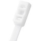 PANDUIT Double Loop Cable Tie - Natural - 100 Pack - 50 lb Loop Tensile - TAA Compliance PLB3S-C