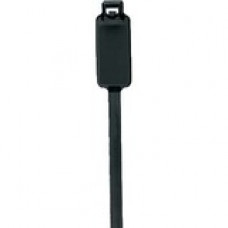 Panduit Cable Tie - Black - 500 Pack - 50 lb Loop Tensile - Nylon 6.6 - TAA Compliance PLM2S-D0