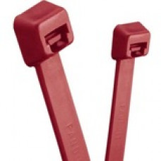 Panduit Cable Tie - Maroon - 100 Pack - 50 lb Loop Tensile - Fluoropolymer - TAA Compliance PLT2S-C702Y
