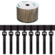 Panduit Cable Tie - Black - 50 lb Loop Tensile - Nylon 6.6 - TAA Compliance PLT3S-VMR30