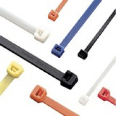 Panduit Cable Tie - White - 18 lb Loop Tensile - Nylon 6.6 - TAA Compliance PLT1M-C10