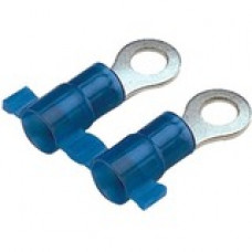 Panduit Terminal Connector - 3000 Pack - 1 x Ring Terminal - Tin - Blue - TAA Compliance PN14-14R-3K