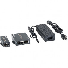 Panduit POEXKIT4 4-Port Extender Kit - Black - TAA Compliance POEXKIT4