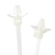 PANDUIT Pan-Ty Releasable Wing Push Mount Cable Tie - Natural - 500 Pack - TAA Compliance PRWP1S-D