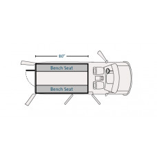 Havis PRISONER TRANSP INSERT 15-21 FORD 130IN - TAA Compliance PT-F03-80-1