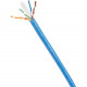 Panduit Cat.6 U/UTP Network Cable - 1000 ft Category 6 Network Cable for Network Device - First End: 1 x Bare Wire - Second End: 1 x Bare Wire - 23 AWG - Blue - 1 - TAA Compliance PUR6C04BU-U