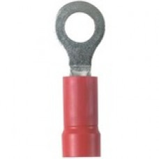 Panduit Terminal Connector - 1000 Pack - 1 x Ring Terminal - Tin - Red - TAA Compliance PV18-56R-MY