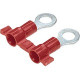 Panduit Terminal Connector - 2000 Pack - 1 x Ring Terminal - Tin - Red - TAA Compliance PV18-38RB-2K