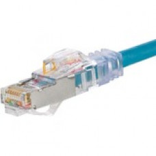 Panduit PanView iQ Cat.6a S/FTP Network Cable - 3.28 ft Category 6a Network Cable for Network Device - First End: 1 x RJ-45 Male Network - Second End: 1 x RJ-45 Male Network - 1.25 GB/s - Patch Cable - Green - 1 Pack - TAA Compliance PVSTP6X1MBGR