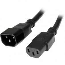 Startech.Com 1 ft Standard Computer Power Cord Extension - C14 to C13 - 1ft - RoHS Compliance PXT1001