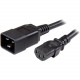 Startech.Com 6 ft Heavy Duty 14 AWG Computer Power Cord - C13 to C20 - For Computer, PDU, Server - Black - 6 ft Cord Length - 1 PXTC13C20146