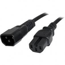 Startech.Com 6 ft 14 AWG Computer Power Cord - IEC C14 to IEC C15 - 6ft - IEC 60320 C14 - IEC 60320 C15 250V AC - 15A - Black - RoHS Compliance PXTC14C156