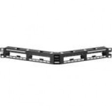 Panduit QuickNet QAPP24BL Modular Patch Panel - 24 x MTP - 24 Port(s) - 24 x RJ-11 - 24 x MT Port(s) - 1U High - 19" Wide - Rack-mountable - TAA Compliance QAPP24BL