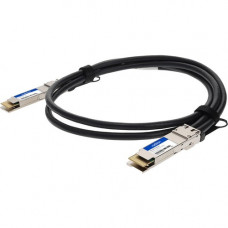 AddOn Twinaxial Network Cable - 6.56 ft Twinaxial Network Cable for Network Device, Server, Storage Device, Switch, Router, Transceiver - First End: 1 x QSFP-DD Network - Second End: 1 x QSFP-DD Network - 400 Gbit/s - Shielding - 1 - TAA Compliant QDD-400