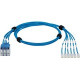 Panduit QuickNet Cat.6 U/UTP Network Cable - 7 ft Category 6 Network Cable for Network Device - First End: 1 x RJ-45 Male Network - Second End: 1 x RJ-45 Male Network - Blue, Clear - 1 Pack - TAA Compliance QPPSDBAB07