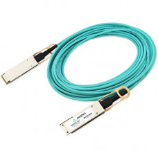 Axiom Fiber Optic Network Cable - 55.77 ft Fiber Optic Network Cable for Network Device - First End: 1 x QSFP+ Male Network - Second End: 1 x QSFP+ Male Network - 40 Gbit/s - Aqua QSFP-40GB-AOC17M-AX