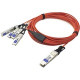 AddOn Fiber Optic Network Cable - 328.10 ft Fiber Optic Network Cable for Network Device - First End: 1 x QSFP+ Network - Second End: 4 x SFP+ Network - 5 GB/s - 1 Pack - TAA Compliant - TAA Compliance QSFP-4SFP-AOC100M-AO