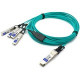 AddOn Fiber Optic Network Cable - 82.02 ft Fiber Optic Network Cable for Network Device - First End: 1 x QSFP+ Network - Second End: 4 x SFP+ Network - 5 GB/s - 1 Pack - TAA Compliant - TAA Compliance QSFP-4X10G-AOC25M-AO