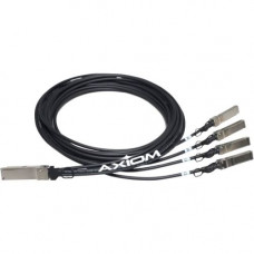 Axiom Twinaxial Network Cable - 3.28 ft Twinaxial Network Cable for Network Device - First End: 1 x QSFP+ Network - Second End: 4 x SFP+ Network QSFP4X10GC1M-AX
