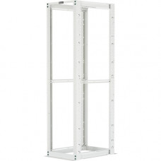 Panduit R4P36WH Four Post Rack - 45U Wide - White - Steel - 2500 lb x Static/Stationary Weight Capacity - TAA Compliance R4P36WH