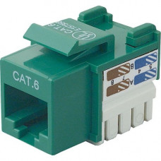 Belkin Cat. 6 Keystone Jack - RJ-45, 110-punchdown R6D026-AB6-GRN