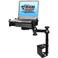 National Products RAM Mount Vehicle Mount for Notebook - 10" to 17" Screen Support - Aluminum, Steel - Black - TAA Compliance RAM-VB-184T-SW1