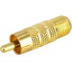 Startech.Com RCA to F Type Coaxial Adapter M/F - 1 x F Connector Female Audio/Video - 1 x RCA Male Audio/Video - Gold-plated Connectors - Gold - RoHS Compliance RCACOAXMF