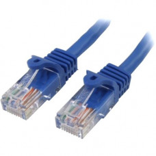 Startech.Com 1 ft Blue Cat5e Snagless RJ45 UTP Patch Cable - 1ft Patch Cord - Category 5e - 1 ft - 1 x RJ-45 Male - 1 x RJ-45 Male - Blue - RoHS Compliance RJ45PATCH1