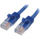 Startech.Com 4 ft Blue Cat5e Snagless UTP Patch Cable - Category 5e - 4 ft - 1 x RJ-45 Male - 1 x RJ-45 Male - Blue - RoHS Compliance RJ45PATCH4