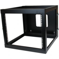 Startech.Com 8U 22in Depth Hinged Open Frame Wallmount Server Rack - Wall-mount your server or networking equipment with a hinged rack design for easy access and maintenance - 8u Wallmount Rack - 8u Wall Mount Rack - Wall Mount Open Rack - Wallmount Serve