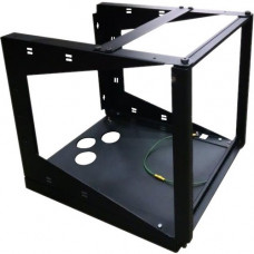 Black Box Wallmount Rack - 11U, 12-24 Tapped Rail Holes, 75 lb. Capacity - For LAN Switch, Patch Panel, Router - 11U Rack Height x 19" Rack Width - Wall Mountable - Steel - 75 lb Maximum Weight Capacity - TAA Compliant - TAA Compliance RM050A-R3