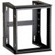 Black Box RM070A-R3 Wallmount Rack Frame - 12U Rack Height - Black - Steel - 75 lb Maximum Weight Capacity - TAA Compliance RM070A-R3