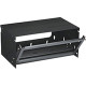 Black Box RM685 4U Bottom-Hinged Panel - Black - 8" Height - 12" Width - 20" Depth RM685