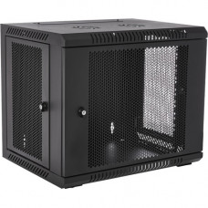 V7 9U Rack Wall Mount Vented Enclosure - For LAN Switch, Patch Panel - 9U Rack Height - Wall Mountable, Floor Standing - Cold-rolled Steel (CRS) - 200 lb Maximum Weight Capacity RMWC9UV450-1N