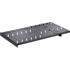 Panduit 1RU 19" x 23" Deep Mount 4-post Rack Shelf - 19" Rack Width - Black - Steel - 275 lb Maximum Weight Capacity - TAA Compliance RSHLF23