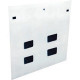 Eaton RSSPC450W Side Panel - White - 45U Rack Height - 39.4" Depth - TAA Compliance RSSPC450W