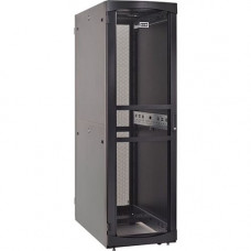 Eaton RS Rack Cabinet - For Server, LAN Switch, Patch Panel, PDU, UPS - 48U Rack Height - Black - Metal - 2000 lb Dynamic/Rolling Weight Capacity - 3000 lb Static/Stationary Weight Capacity - TAA Compliance RSVNS4862B