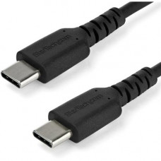 Startech.Com 1 m / 3.3 ft USB C Cable - Hight Quality USB 2.0 Type C Cable - Black - Durable USB Charging Cable (RUSB2CC1MB) - 1m 3.3 ft USB C Cable - Kevlar aramid fiber shelters the heavy duty USB cable from the stress of bends and twists - High quality