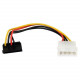 Startech.Com 6in 4 Pin Molex to Right Angle SATA Power Cable Adapter - 6 - RoHS Compliance SATAPOWADAPR