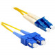 ENET 5M SC/LC Duplex Single-mode 9/125 OS1 or Better Yellow Fiber Patch Cable 5 meter SC-LC Individually Tested - Lifetime Warranty SCLC-SM-5M-ENC