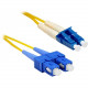ENET 20M SC/LC Duplex Single-mode 9/125 OS1 or Better Yellow Fiber Patch Cable 20 meter SC-LC Individually Tested - Lifetime Warranty SCLC-SM-20M-ENC