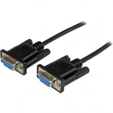 Startech.Com 2m Black DB9 RS232 Serial Null Modem Cable F/F - 6.56 ft Serial Data Transfer Cable for Modem, PC - First End: 1 x DB-9 Female Serial - Second End: 1 x DB-9 Female Serial - Shielding - Nickel Plated Connector - 28 AWG - Black - 1 Pack - RoHS 