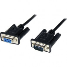 Startech.Com 2m Black DB9 RS232 Serial Null Modem Cable F/M - 6.56 ft Serial Data Transfer Cable - First End: 1 x DB-9 Male Serial - Second End: 1 x DB-9 Female Serial - Shielding - Black - 1 Pack - RoHS Compliance SCNM9FM2MBK