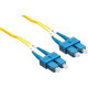 Axiom Fiber Optic Duplex Network Cable - 114.83 ft Fiber Optic Network Cable for Network Device - First End: 2 x SC Male Network - Second End: 2 x SC Male Network - 1 Gbit/s - 9/125 &micro;m - Yellow - TAA Compliant - TAA Compliance AXG100055