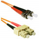 ENET 9M SC/ST Duplex Multimode 50/125 OM2 or Better Orange Fiber Patch Cable 9 meter SC-ST Individually Tested - Lifetime Warranty SCST-50-9M-ENC