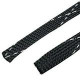 PANDUIT 1000ft Braided Expandable Sleeving - Black - 1 Pack - TAA Compliance SE25PFR-MR0